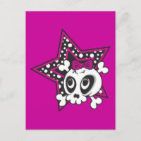 Flickaktigt Emo Skull