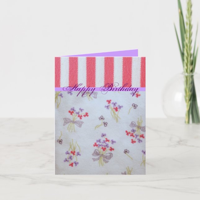 Flickaktigt födelsedag kort (Framsida)
