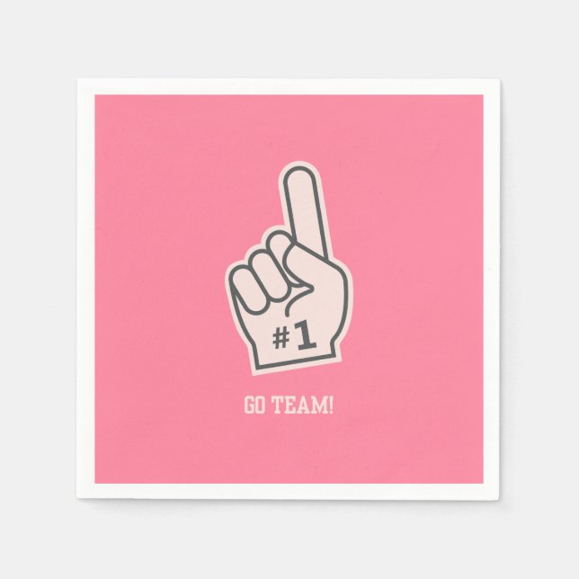 Flickaktigt Football napkin Pappersservett (Framsidan)