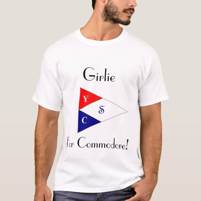 Flickaktigt för kommendör tee shirt (Framsida)