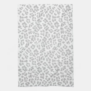 Flickaktigt för trycksilver för Leopard djur chi Kökshandduk