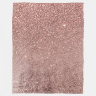 Flickaktigt Glam rosa rosguld omkullkastar, och Fleecefilt