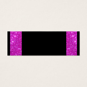 Flickaktigt Glamsvart med den Sparkly Litet Visitkort