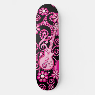 Flickaktigt Guitar Mini Skateboard Bräda 18,7 Cm