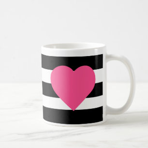 Flickaktigt hjärtakaffemugg kaffemugg