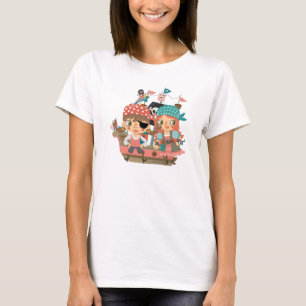 Flickaktigt pirater tee shirt