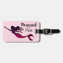 Flickaktigt purpurfärgad sjöjungfru på personligen