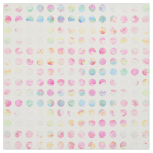 Flickaktigt rosa mönster för polka dots för tyg