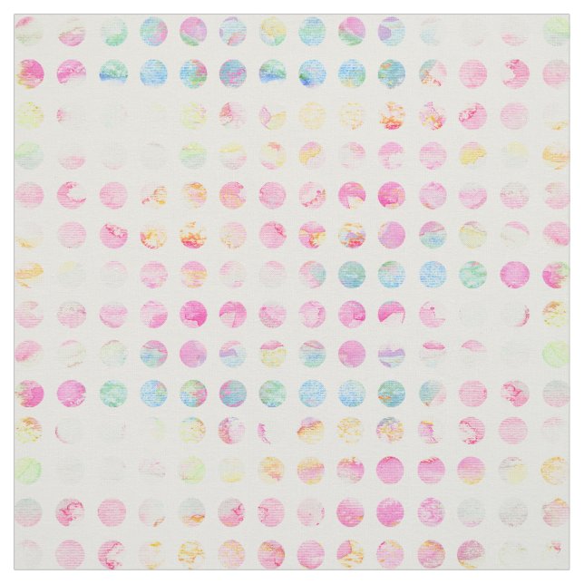 Flickaktigt rosa mönster för polka dots för tyg (Provkarta)