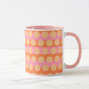 Flickaktigt Rosa Orange Gult Combo Mugg