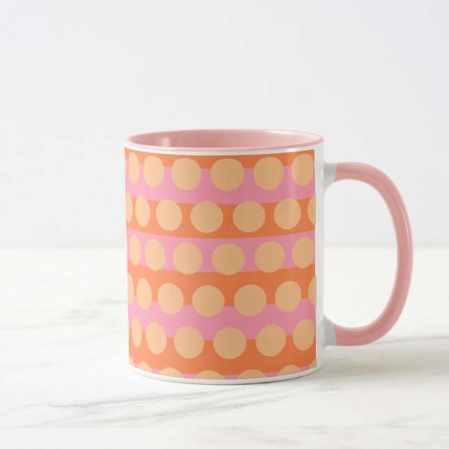 Flickaktigt Rosa Orange Gult Combo Mugg (Höger)