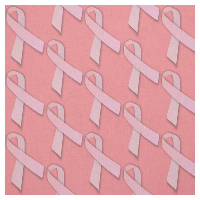 Flickaktigt Rosa Rosett band Tiled Mönster Tyg (Provkarta)