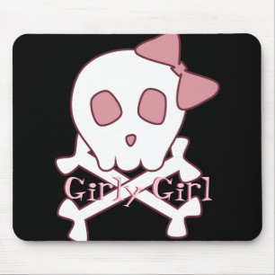 Flickaktigt skalle Mousepad Musmatta