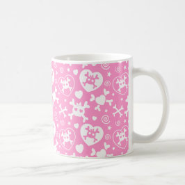 Flickaktigt skallemönster kaffemugg