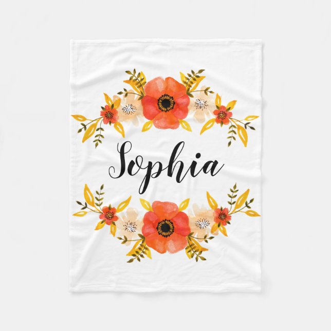 Flickaktigt text för anpassningsbar för kran för fleecefilt (Framsidan)