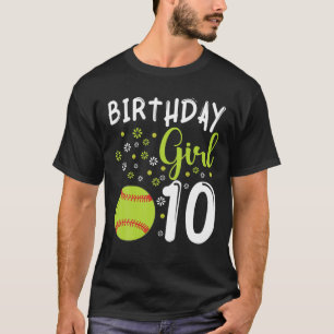 Flickan 10:e födelsedag - Softball Girls Player F T Shirt