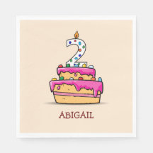 Flickan 2:a födelsedagen, 2 på Sweet Rosa Cake