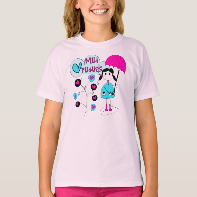 Flickan älskar jag lerapölar t shirt (Framsida)