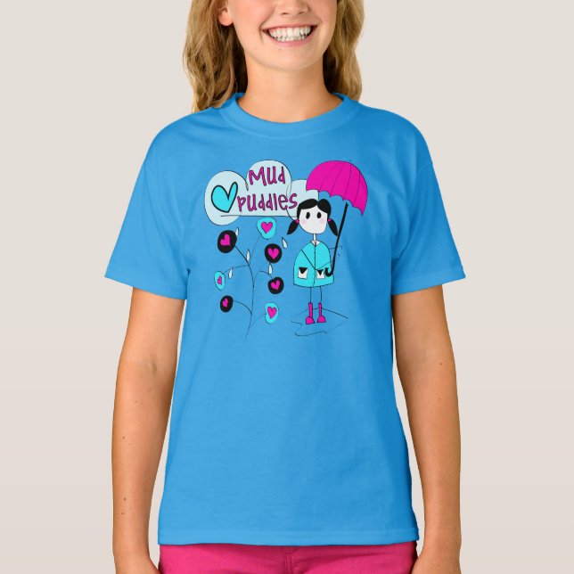 Flickan älskar jag lerapölar t-shirt (Framsida)