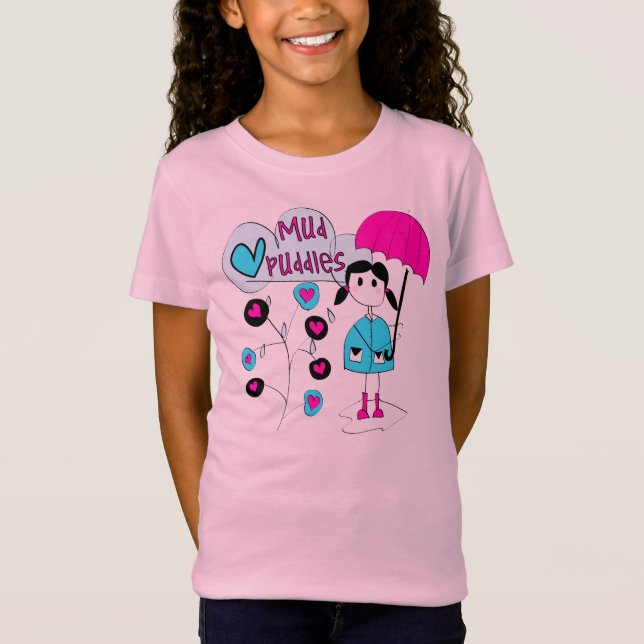Flickan älskar jag lerapölar tee shirt (Framsida)