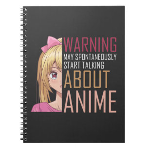 Flickan Anime älskare Manga Cosplay Fläkt Tonår Anteckningsbok