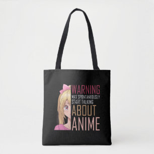 Flickan Anime älskare Manga Cosplay Fläkt Tonår Tygkasse
