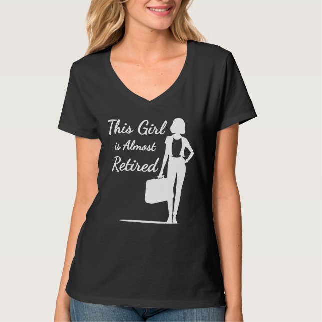 Flickan är nästan trött på Pension T Shirt (Framsida)