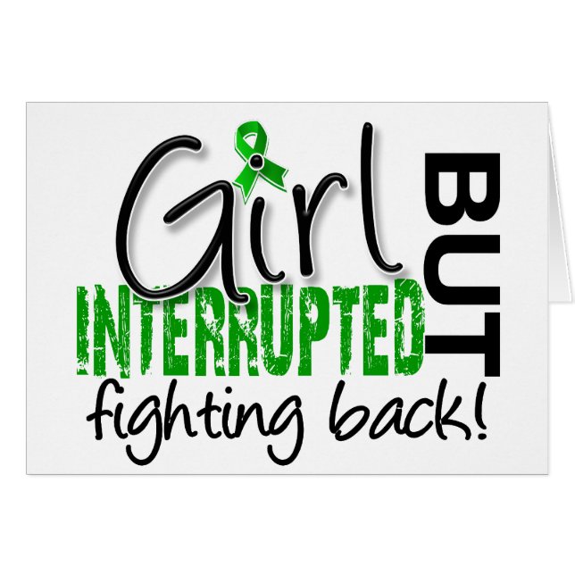 Flickan avbröt fördjupning 2 hälsningskort (Framsidan Horizontal)