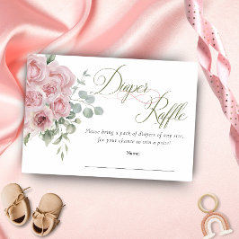 Flickan Baby i Bloom Baby Shower Raffle Tilläggskort