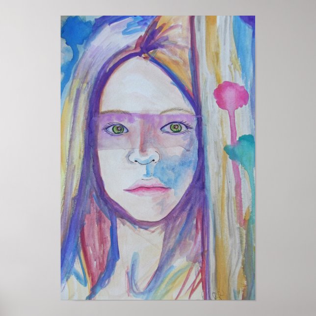 Flickan bakom dörren poster (Framsidan)