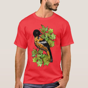 Flickan Baltimore oriole Bird Nerd T Shirt