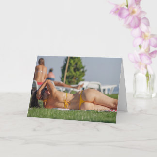 Flickan Bikini Fotokort för sexi Kort