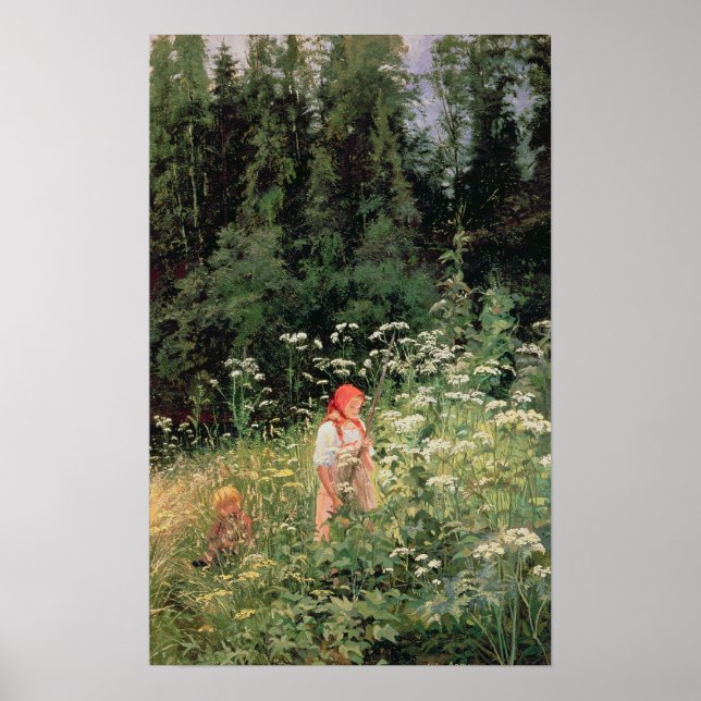 Flickan bland vildens blommor, 1880 poster (Framsidan)