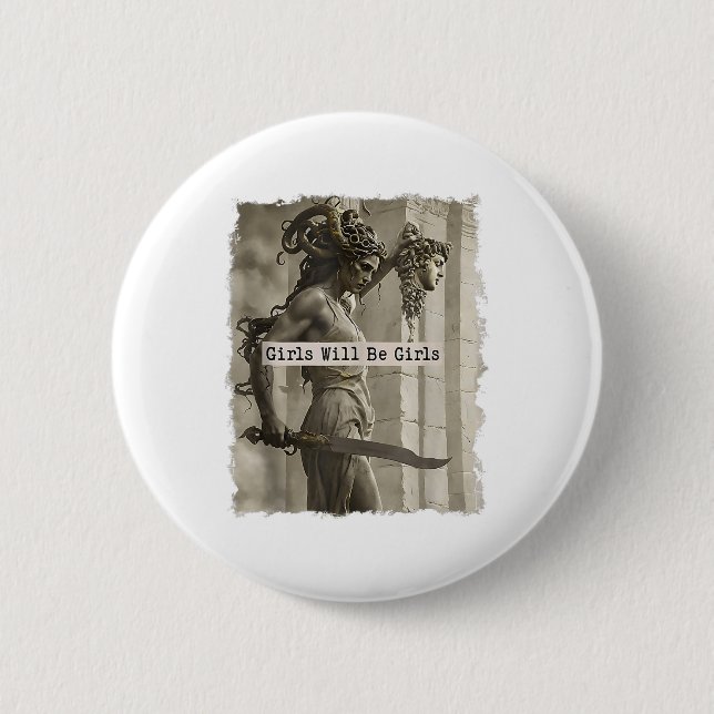 Flickan blir Tanktopet Girls Medusa_1 Knapp (Framsida)