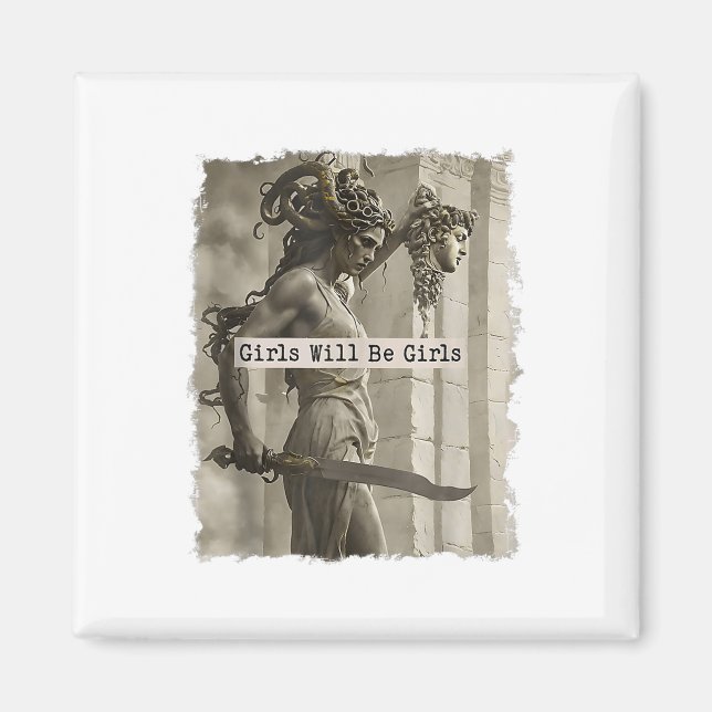 Flickan blir Tanktopet Girls Medusa_1 Magnet (Framsidan)