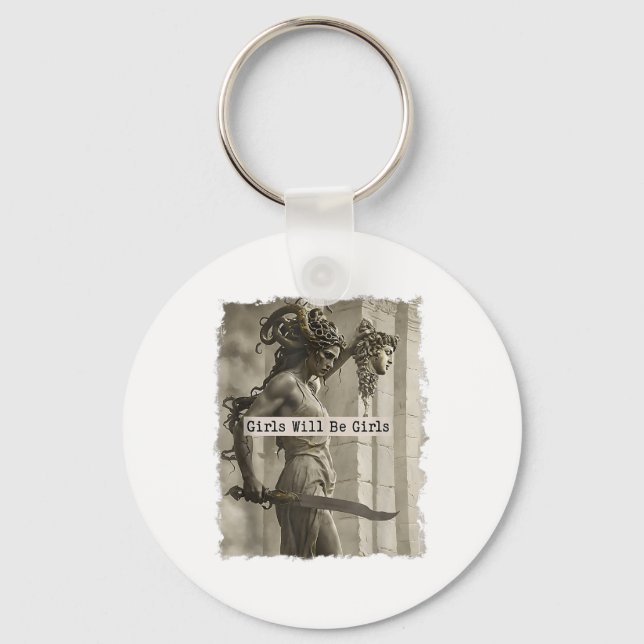 Flickan blir Tanktopet Girls Medusa_1 Nyckelring (Framsida)