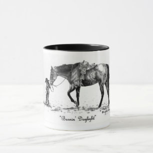 Flickan, "Burnin", dagsljus Mugg