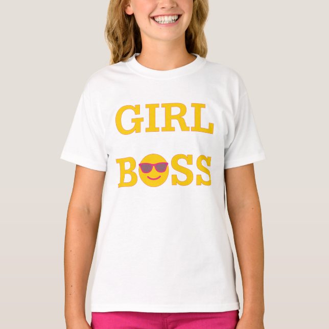 Flickan Chef Emoji T-Shirt (Framsida)
