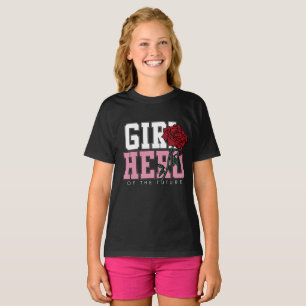 Flickan driver den   flickahjälten av framtiden t shirt