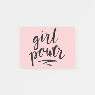 Flickan driver post-it block