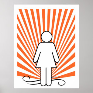 Flickan driver poster