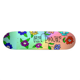 Flickan driver skateboarden vid Brownielocks Mini Skateboard Bräda 18,5 Cm