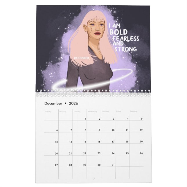 Flickan du glöd 2021 kalender (Dec 2026)