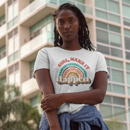 Flickan får det att hända Retro-inspirerande posit T Shirt