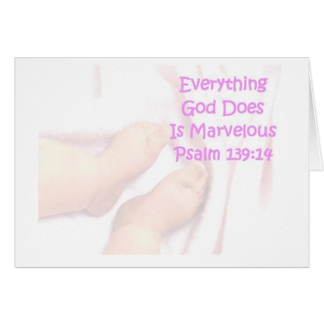 Flickan förundra sig hälsningskort (Framsidan Horizontal)