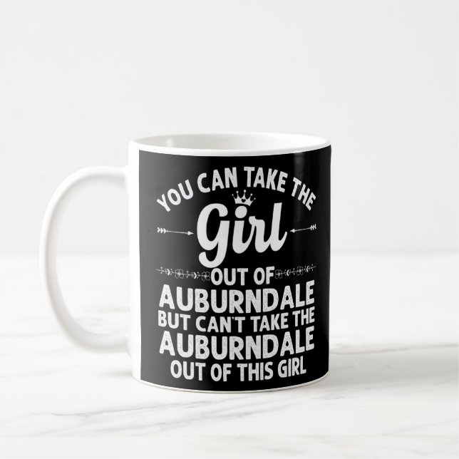 Flickan från Auburndale Fl Florida Funny Home Root Kaffemugg (Vänster)