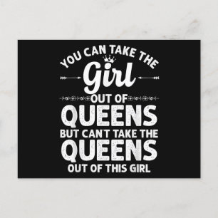 Flickan från QUEENS NY YORK Gift Funny Home Roo Vykort