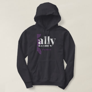 Flickan Geek X: Ally är en verb Manar Hoodie