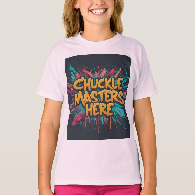 Flickan gillar att bära en tuckle master T-shirt (Framsida)