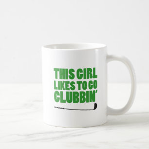 Flickan gillar att gå och gräva (Golf) Kaffemugg
